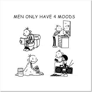 Kid Men only have 4 moods Posters and Art